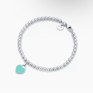 Return to Tiffany
Tiffany Blue Heart Tag Bead Bracelet
in Silver, 4 mm